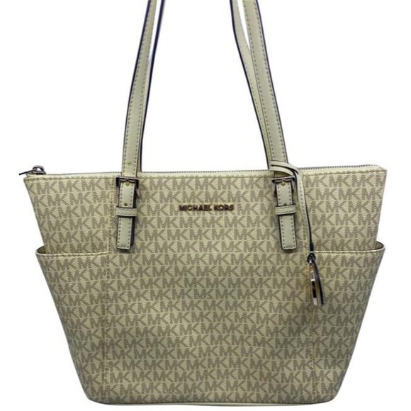 Michael Kors East West New Jet Set Top Zip Tote Buttercup Saffiano Leath… - Picture 1 of 7